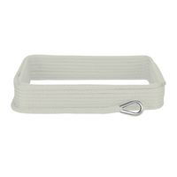 Extreme Max 3006.2045 BoatTector 3/8" x 50' Premium Solid Braid MFP Anchor Line with Thimble, White