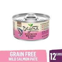 Purina Beyond Grain Free, Natural Pate Wet Cat Food, Grain Free Wild Salmon Recipe - (12) 3 oz. Cans