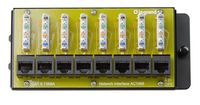 Legrand-On-Q AC1068 8-Port Cat 6 Network Interface Module, 1.5" x 6.41" x 2.9", Yellow