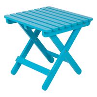 Shine Company Inc 4109TQ Adirondack Square Folding Side Table, Turquoise