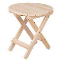 Shine Company 4108N Adirondack Round Folding Table, Natural