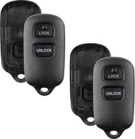 Discount Keyless Replacement Shell Case and Button Pad Compatible with HYQ12BBX, HYQ12BAN (2 Pack)