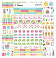 bloom daily planners Productivity Planner Stickers - Variety Sticker Pack - Six Sticker Sheets Per Pack!