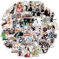 Anime Bleach 50 pcs/Pack Stickers Variety Vinyl Car Sticker Motorcycle Bicycle Luggage Decal Graffiti Patches Skateboard Stickers for Laptop Stickers for Kid and Adult (Bleach)