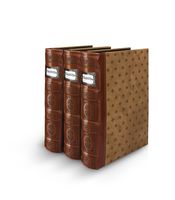 Bellagio-Italia Tuscany Cognac DVD Storage Binder Set - Stores Up to 144 DVDs, CDs, or Blu-Rays - Stores DVD Cover Art - Acid-Free Sheets