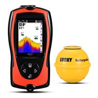 LUCKY Wireless Portable Fish Finder with Attracting Fish Lamp for Shore Anglers High Definition
