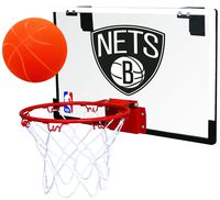 Rawlings NBA Brooklyn Nets 00664194111NBA Game On Polycarbonate Hoop Set (All Team Options), Black, Youth