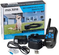 Mockins 100% Rainproof and Rechargeable Electronic Remote Training Dog Collar | Shock Collar for Dogs with 990 ft Range E Collar, Beep and Vibration Easy to Use for Big, Medium and Small Dogs