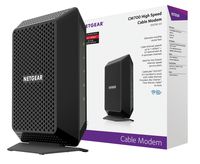 NETGEAR CM700 (32x8) DOCSIS 3.0 Gigabit Cable Modem. Max download speeds of 1.4Gbps. Certified for XFINITY by Comcast, Time Warner Cable, Charter & more (CM700)