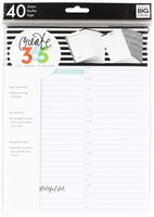 me & my BIG ideas Daily Planning Sheets - The Happy Planner Scrapbooking Supplies - 40 Pre-Punched Daily Pages - Daily Planning Fill Paper - Hourly Breakdown Slots - Make Lists - Classic Size