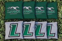 Victory Tailgate NCAA Collegiate Regulation Cornhole Game Bag Set (8 Bags Included, Corn-Filled) - Loyola - Maryland Greyhounds