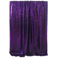 Gracebuy 4FTX6FT Purple Sequin Curtain Wedding Photobooth Backdrop Party Photography Background