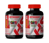Cardiovascular Health Supplement - ANTIOXIDANT Natural MEGA Complex 1440 MG - Pomegranate Extract Capsules - 2 Bottles 120 Capsules