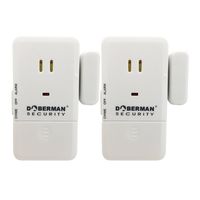 Doberman Security Ultra-Slim Design Security Alarm, White (SE-0152W-2PK)