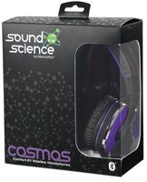MANHATTAN Sound Science Cosmos Comfort-Fit Bluetooth Wireless Headphone Black/Purple 178372