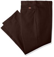 Dickies Men's Original 874 Work Pant, Dark Brown, 42W x 28L
