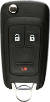 KeylessOption Keyless Entry Car Remote Uncut Flip Ignition Key Fob Replacement for OHT01060512