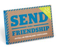 Knock Knock Send Some Friendship Fill in the Love Postcard Set, Blue (29006)