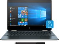 HP - 2-in-1 15.6" 4K Ultra HD Touch-Screen Laptop - Intel Core i7 - 16GB Memory - NVIDIA GeForce MX150 - 512GB SSD - Aluminum Cover Finish, Poseidon Blue