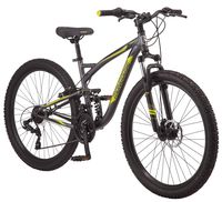Mongoose Status Mountain Bike for Men and Women, Status 2.4, 27.5-Inch Wheels, Dark Silver