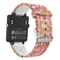 MoKo Garmin Vivoactive Watch Band, Soft Silicone Replacement Fitness Bands Wristbands with Metal Clasps for Garmin Vivoactive/Vivoactive Acetate Sports GPS Smart Watch - Daisy Totem