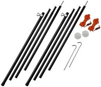 Vango Outdoor Adjustable Pole Set Available in Black - Size 180-220 cm
