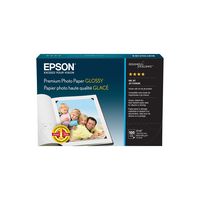 Epson S041727 Premium Photo Paper, 68 lbs., High-Gloss, 4 x 6 (Pack of 100 Sheets)