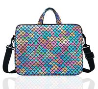 15.6-Inch Laptop Shoulder Carrying Bag Case Sleeve For 14" 15" 15.6 inch Macbook/Notebook/Ultrabook/Chromebook, Mermaid Scale (Colorful)