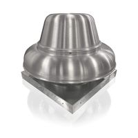 Direct Drive Centrifugal Downblast Roof Mounted Exhaust Fan with Speed Control- 19" Fan Base, 0.060 HP 115 Volt Single Phase Motor (DR-10HFA)