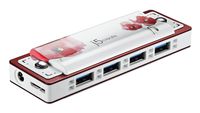 j5create USB 3.0 4-Port Harmonica HUB (Red) JUH345RE