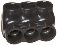Morris Products 97543 Multi-Cable Connector, Insulated, Single Entry, Black, 3 Ports, 250 - 6 Wire Range, 5/16" Allen Hex 3 Ports, 250 - 6 Wire Range, 5/16" Allen Hex