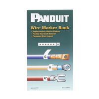 Panduit PCMB-14 Pre-Printed Wire Marker Book, Vinyl Cloth, .22 by 1.38-Inch L, 46 Thru 90 Legends Only