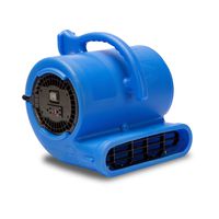 B-Air Vent VP-33 1/3 HP Air Mover Carpet Dryer Floor Fan for Plumbing Janitorial Water Damage Restoration Blue