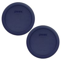 Pyrex 7201-PC Round 4 Cup Storage Lid for Glass Bowls (2, Blue)