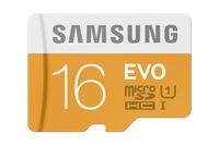 Samsung 16GB up to 48MB/s EVO Class 10 Micro SDHC Card with Adapter (MB-MP16DA/AM)