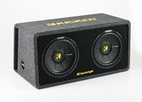 Kicker 10 Inch 1200 Watt Dual Loaded Car Audio Subwoofer Enclosure | 40DCWS102