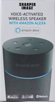 Sharper Image Bluetooth Voice-Activated Wireless Speaker with Amazon Alexa
