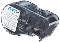Brady Self-Laminating Vinyl Label Tape (M-51-427) - Black on White, Semi Clear Tape - Compatible with BMP41, BMP51, BMP53 Label Printers - 2.5" Height.75" Width