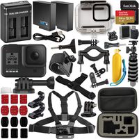 GoPro Hero8 Action Camera (Black) with Extreme Bundle: Includes -Underwater Housing for GoPro Hero8, Seller Replacement Battery, Floating Hand Grip for GoPro, and Much More