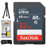 SanDisk 32GB Ultra Class 10 SDHC UHS-I Memory Card + Xtech Starter Kit for Tough TG-5, Tough TG-4, Tough TG-3, Tough TG-870, Tough TG-860, Tough TG-850, Tough TG-630, TG-830 (32GB SD Memory Card)