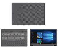 decalrus - Protective Decal for Lenovo IdeaPad 720s-15 (15.6" Screen) Laptop Grey Carbon Fiber Skin case Cover wrap CFlenovoIdeaPad720s_15Grey