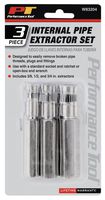 Performance Tool W83204 3pc 3/8"/1/2"/3/4" Internal Pipe Extractor, 3 Piece