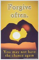 Youth Change Workshops Heart and Sun Forgiveness is Inspirational, Motivational (Poster #573)