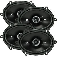 4) Kicker 43DSC6804 D-Series 6x8" 200 Watt 2-Way 4-Ohm Car Coaxial Speakers Four