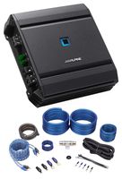 ALPINE S-A60M 600 Watt RMS Mono Car Audio Amplifier Subwoofer Class-D+Amp Kit