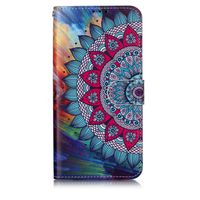 Lomogo Samsung Galaxy M10 Case Leather Wallet Case with Kickstand Card Holder Shockproof Flip Case Cover for Galaxy M10 - LOYHU010222 L2