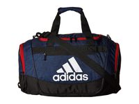 adidas Unisex Defender III Small Duffel Bag, Collegiate Royal Jersey/ Scarlet/ Black, Small