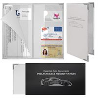 Autostyle Corner Guard Insurance and Registration Document Holders | Premium Wallet with Magnetic Closure (White)