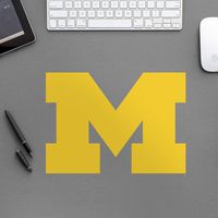 FATHEAD NCAA Michigan Wolverines - Block M Logo- Officially Licensed Removable Wall Decal, Multicolor, Giant, Large - 89-01015
