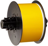 Brady B30C-2250-581-YL 100' Length x 2.250" Width, B-581 Repositional Vinyl, Yellow BBP31 Film